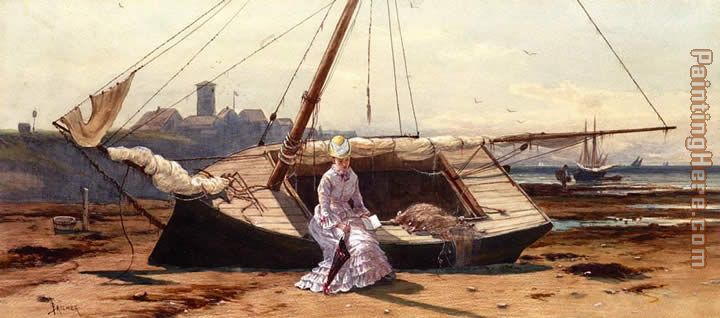 A Pensive Moment painting - Alfred Thompson Bricher A Pensive Moment art painting